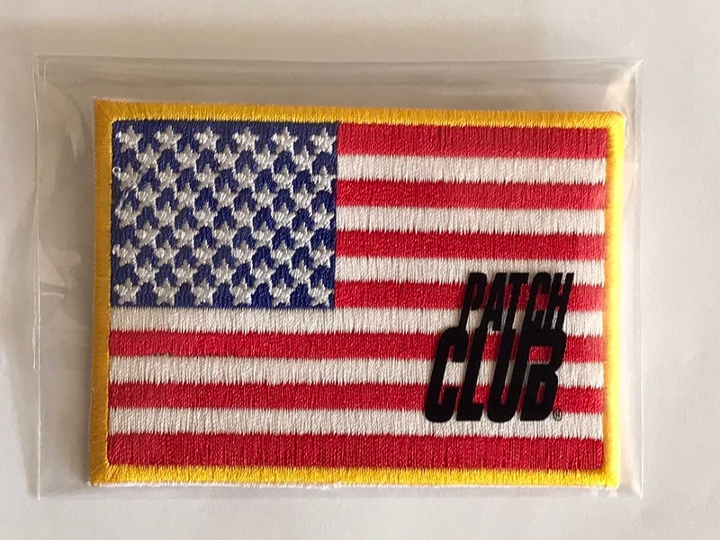 PatchClub American Flag Patch Premium Embroidered, 3.5in - Gold Border - US Flag Patch, United States of America Military Uniform Iron On/Sew On - Image 4